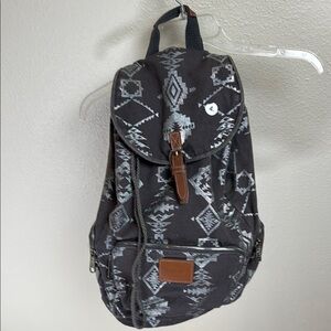 PINK Victorias Secret Gray and metallic Silver Women’s Backpack